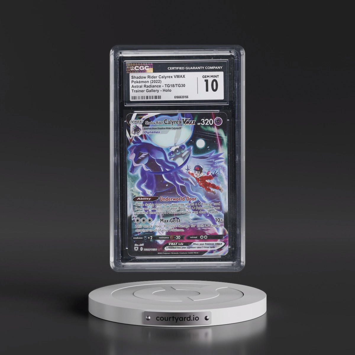 Astral Radiance #TG18/TG30 Shadow Rider Calyrex VMAX - Trainer Gallery Holo (CGC 10 GEM MINT)