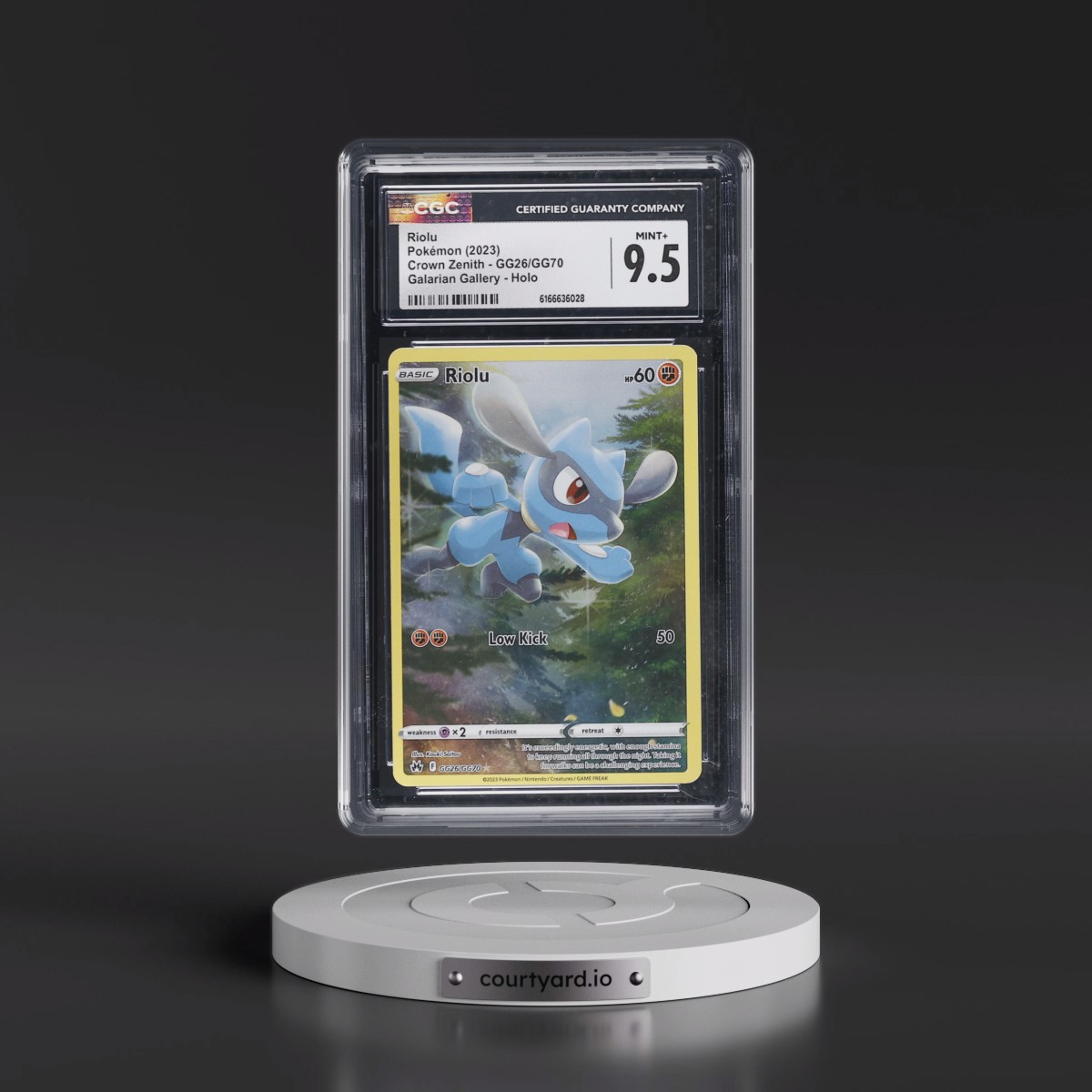 2023 Crown Zenith #GG26/GG70 Riolu - Galarian Gallery Holo (CGC 9.5 MINT+)