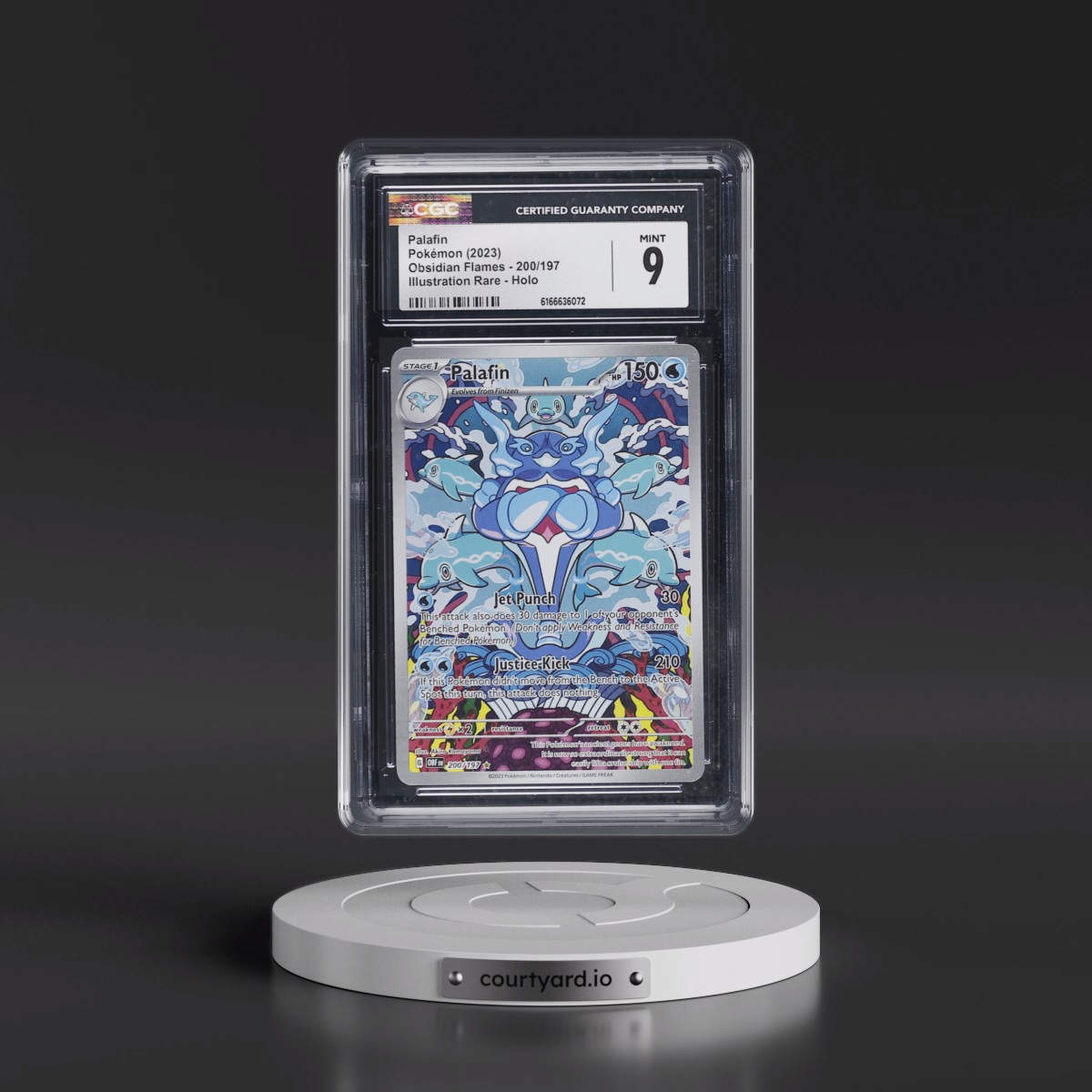 2023 Obsidian Flames - OBF EN Palafin - Illustration Rare Holo #200/197 CGC 9