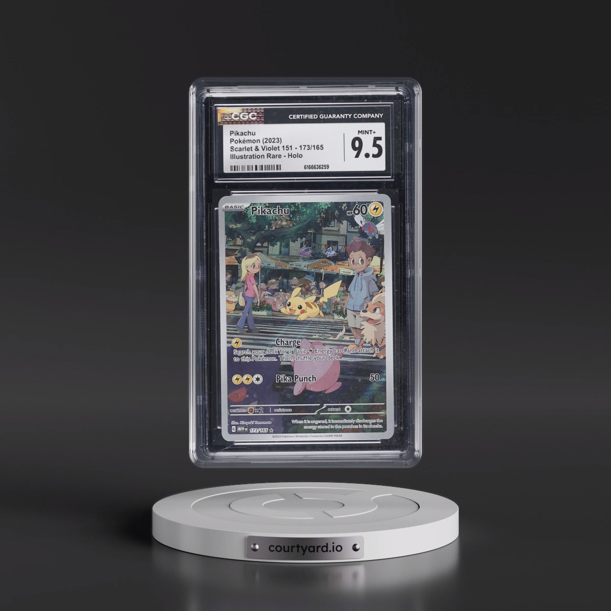2023 Scarlet & Violet 151 - MEW EN Pikachu - Illustration Rare Holo #173/165 CGC 9.5