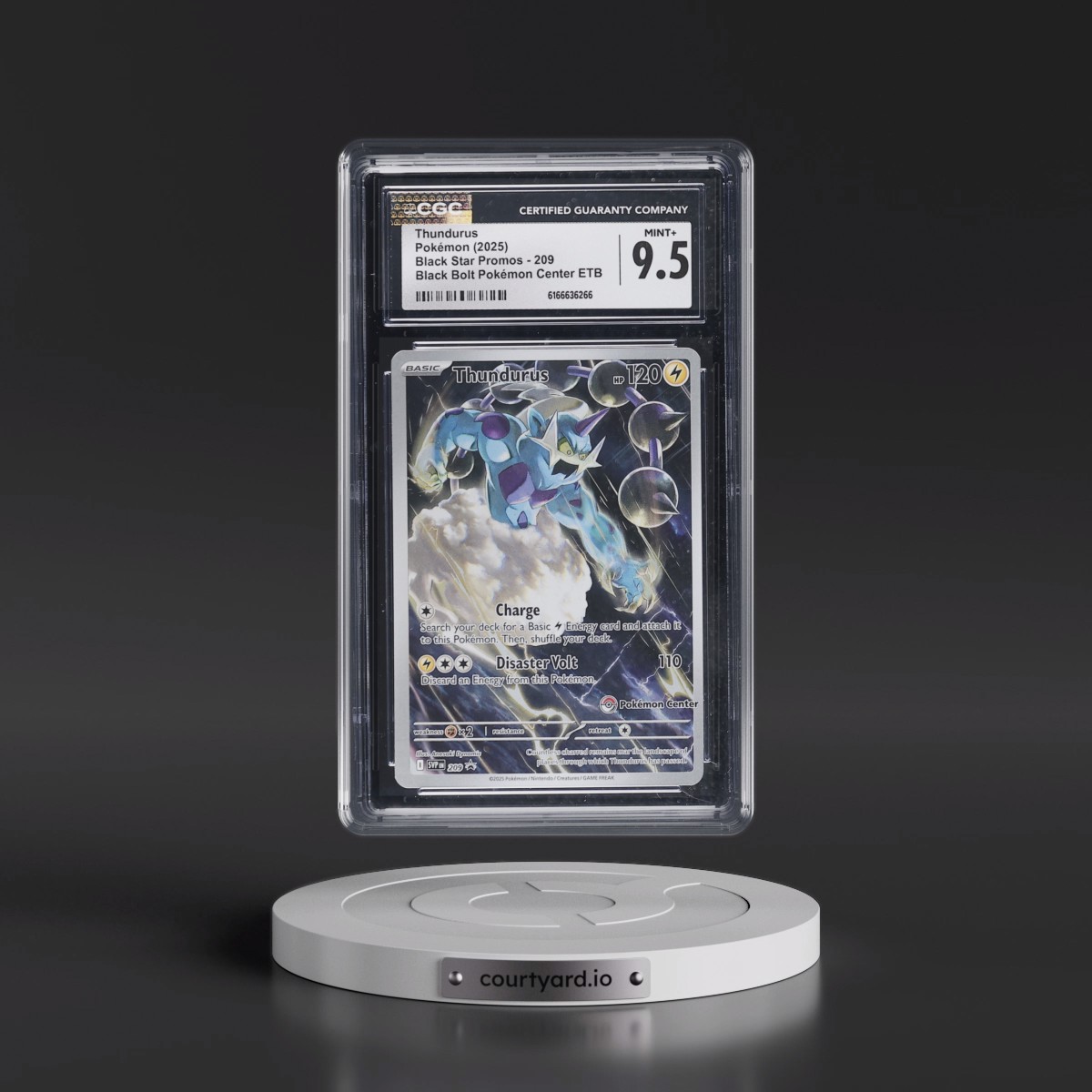 2023 Black Star Promos - Scarlet & Violet SVP EN #209 Thundurus - Black Bolt Pokémon Center ETB (Holo) (CGC 9.5 MINT+)