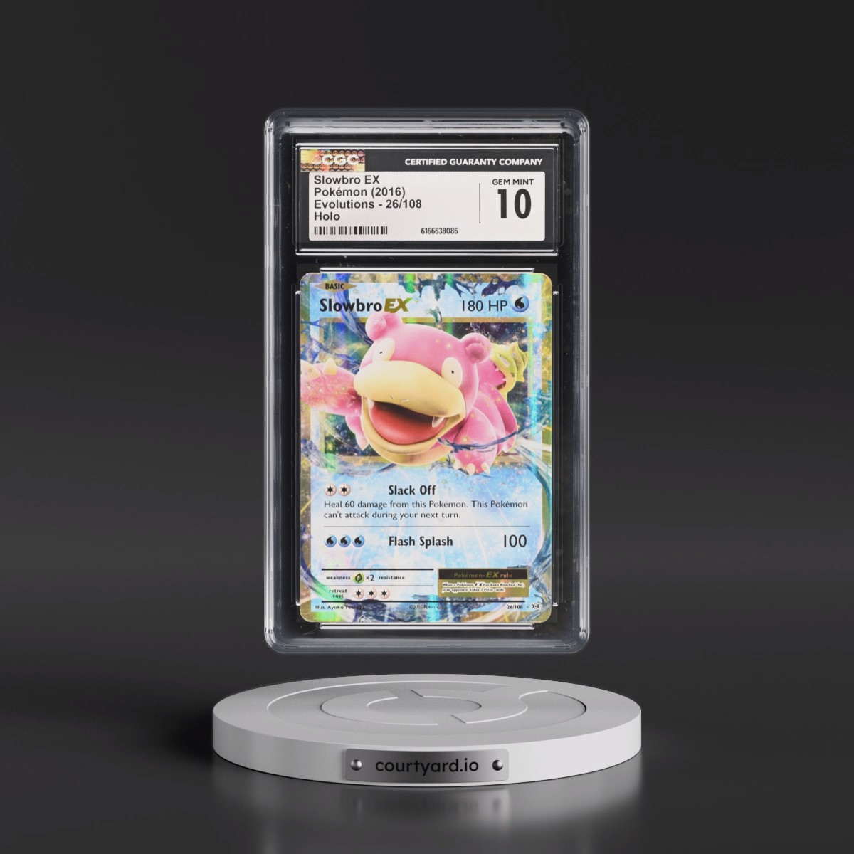 2016 Evolutions #26/108 Slowbro EX - Holo (CGC 10 GEM MINT)