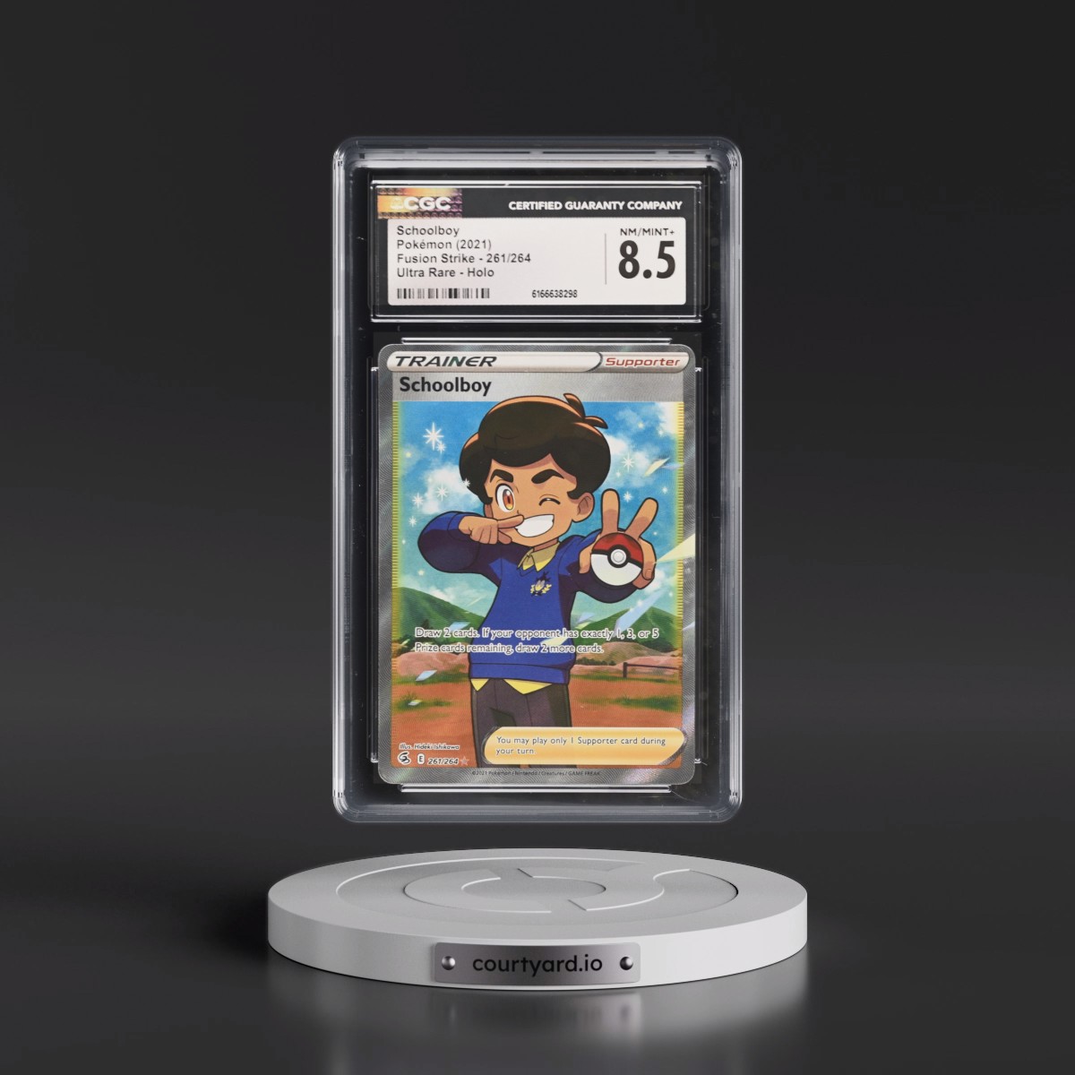 2019 Fusion Strike Schoolboy - Ultra Rare Holo #261/264 CGC 8.5