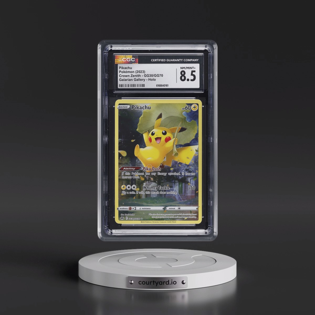2023 Crown Zenith #GG30/GG70 Pikachu - Galarian Gallery Holo (CGC 8.5 NM-MT+)