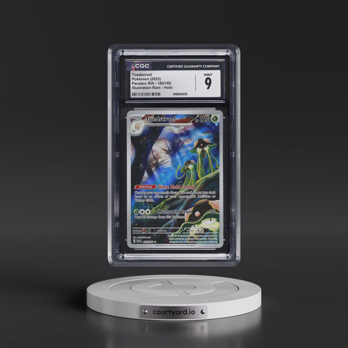 2023 Paradox Rift - PAR EN #185/182 Toedscruel - Illustration Rare Holo (CGC 9 MINT)