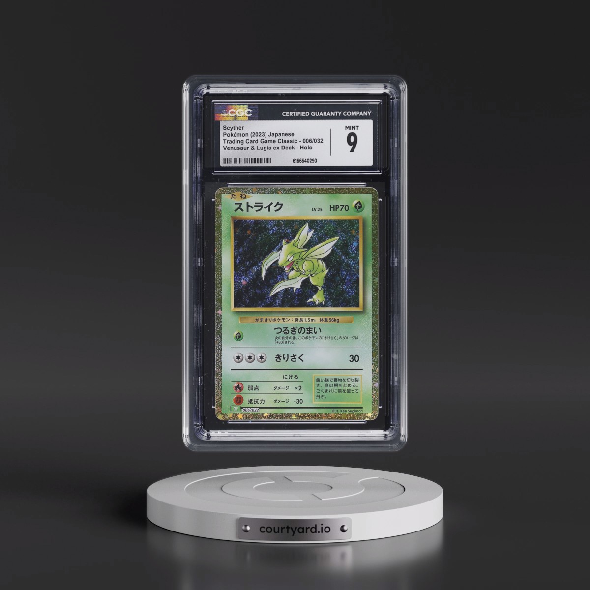 2023 Trading Card Game Classic - CLF, CLL, CLK #006/032 Scyther - Venusaur & Lugia ex Deck - CLF Holo (CGC 9 MINT)