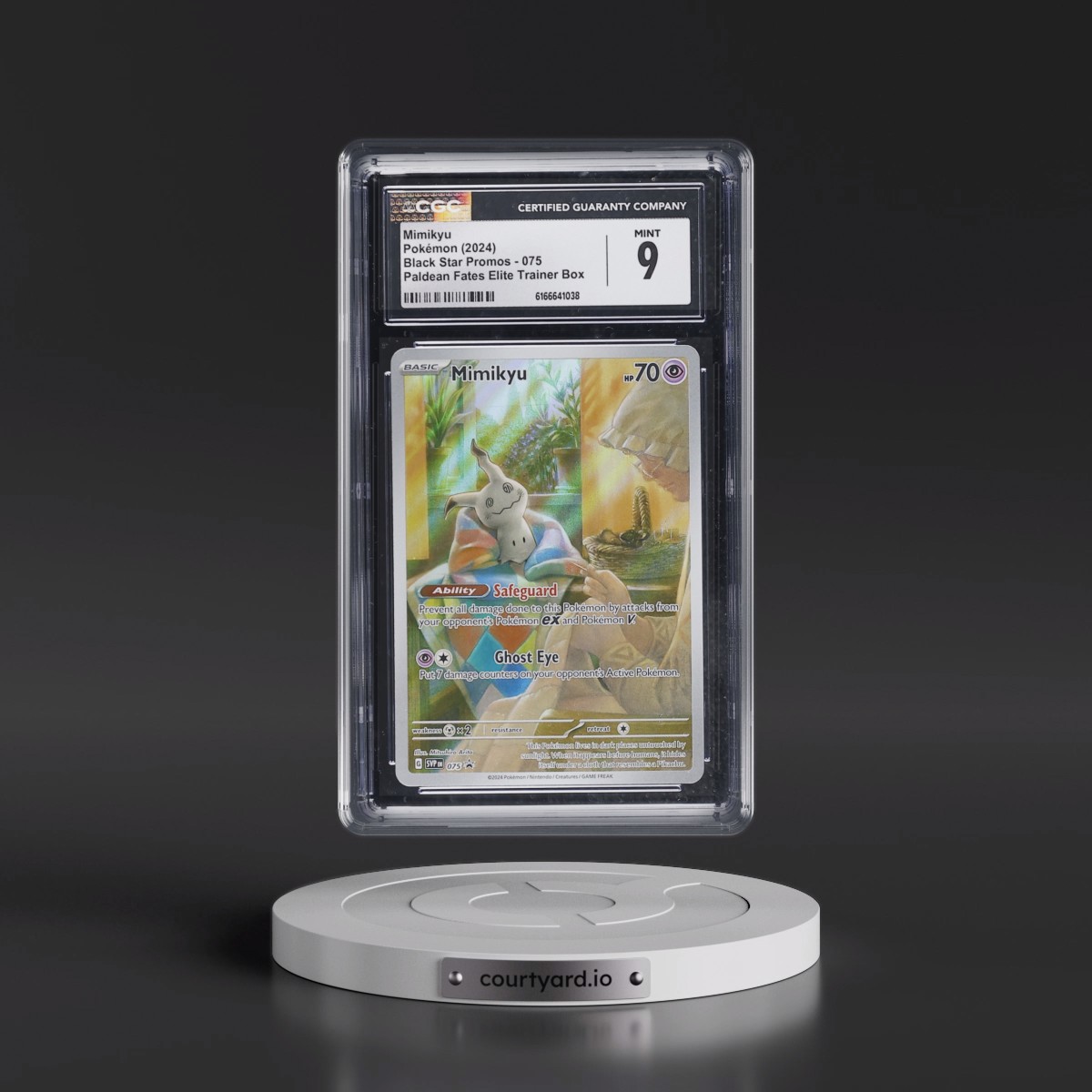 2023 Black Star Promos - Scarlet & Violet SVP EN #075 Mimikyu - Paldean Fates Elite Trainer Box (Holo) (CGC 9 MINT)