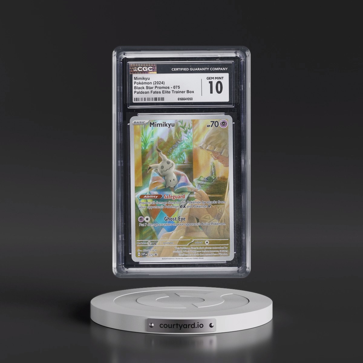 2023 Black Star Promos - Scarlet & Violet SVP EN #075 Mimikyu - Paldean Fates Elite Trainer Box (Holo) (CGC 10 GEM MINT)