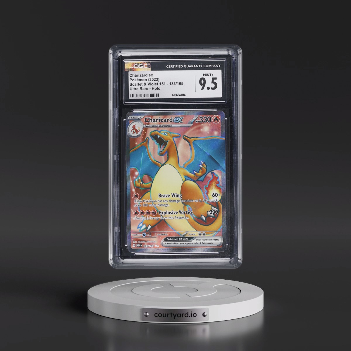 2023 Scarlet & Violet 151 - MEW EN #183/165 Charizard ex - Ultra Rare Holo (CGC 9.5 MINT+)