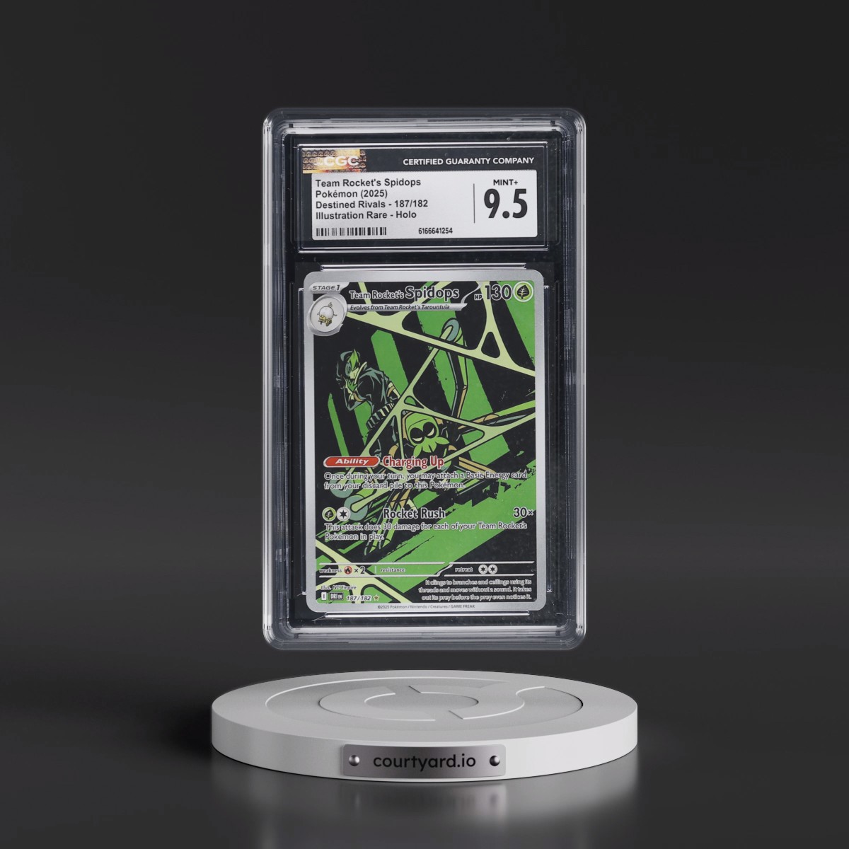 2025 Destined Rivals - DRI EN Team Rocket's Spidops - Illustration Rare Holo #187/182 CGC 9.5