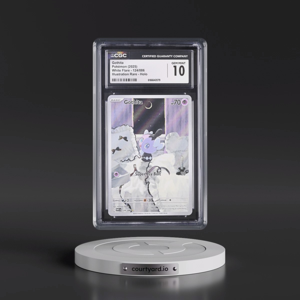 2025 White Flare - WHT EN #124/086 Gothita - Illustration Rare Holo (CGC 10 GEM MINT)