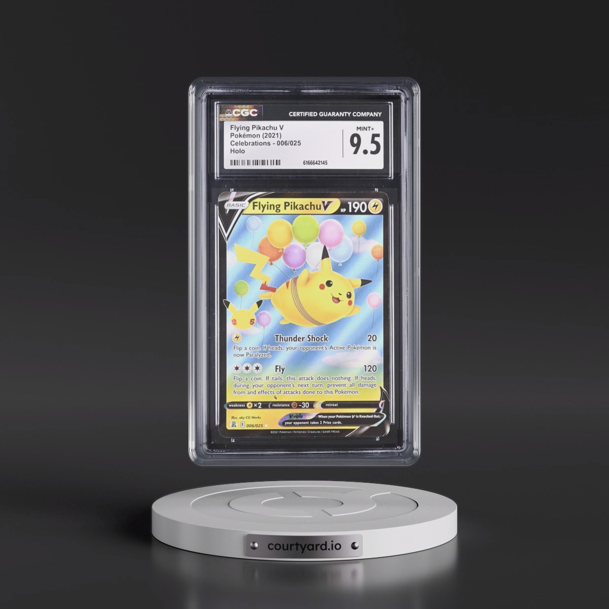 2021 Celebrations Flying Pikachu V - Holo #006/025 CGC 9.5