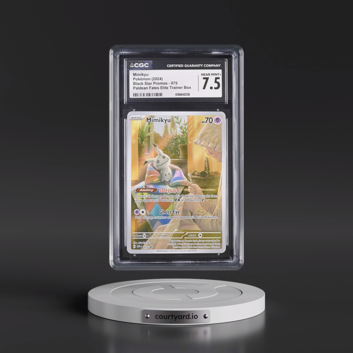 2023 Black Star Promos - Scarlet & Violet SVP EN #075 Mimikyu - Paldean Fates Elite Trainer Box (Holo) (CGC 7.5 NM+)