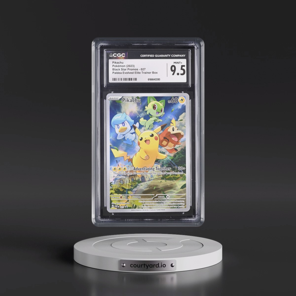 2023 Black Star Promos - Scarlet & Violet SVPEN #027 Pikachu - Paldea Evolved Elite Trainer Box (Holo) (CGC 9.5 MINT+)