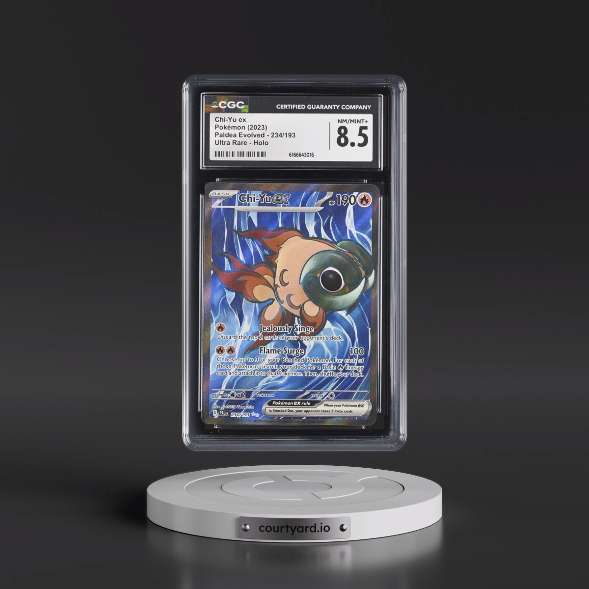2023 Paldea Evolved - PAL EN #234/193 Chi-Yu ex - Ultra Rare Holo (CGC 8.5 NM-MT+)