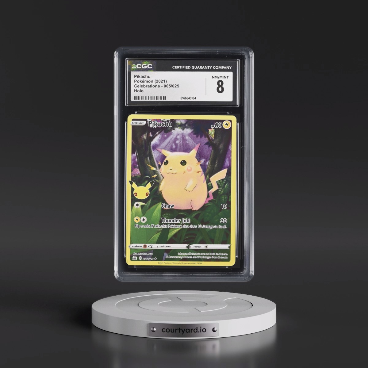 2021 Celebrations Pikachu - Holo #005/025 CGC 8