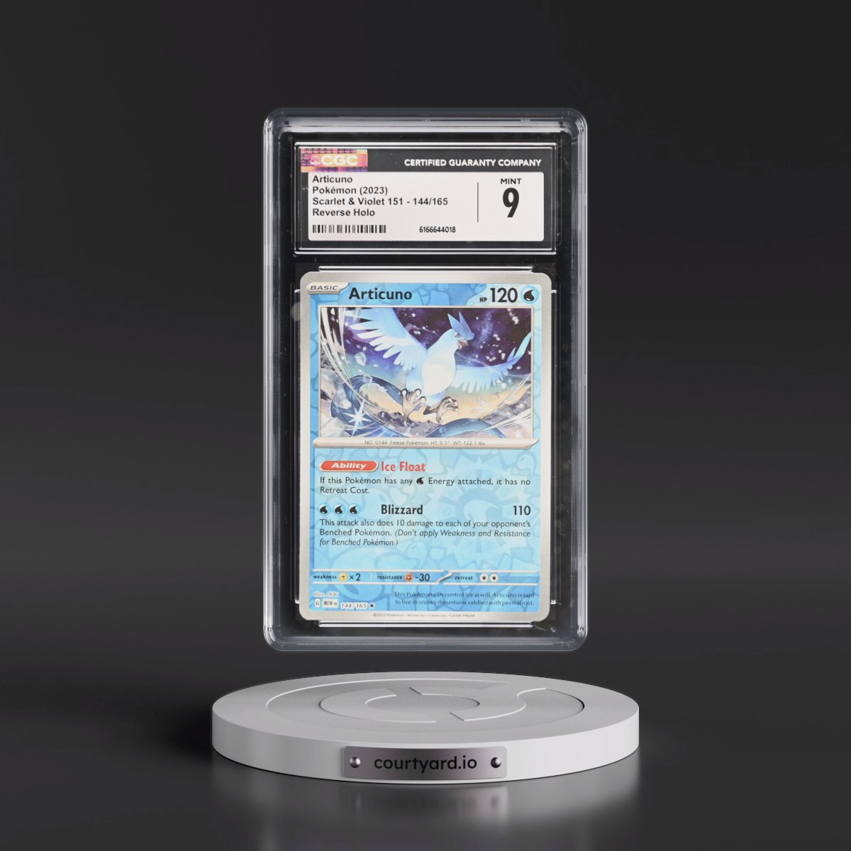 2023 Scarlet & Violet 151 - MEW EN #144/165 Articuno - Reverse Holo (CGC 9 MINT)