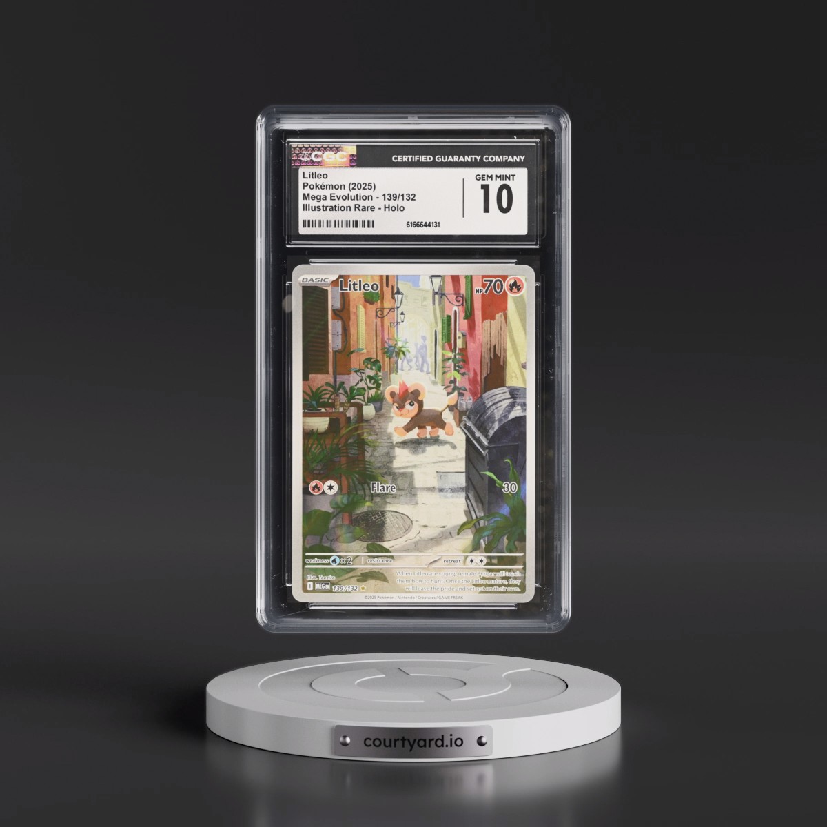 2025 Mega Evolution - MEG EN #139/132 Litleo - Illustration Rare Holo (CGC 10 GEM MINT)