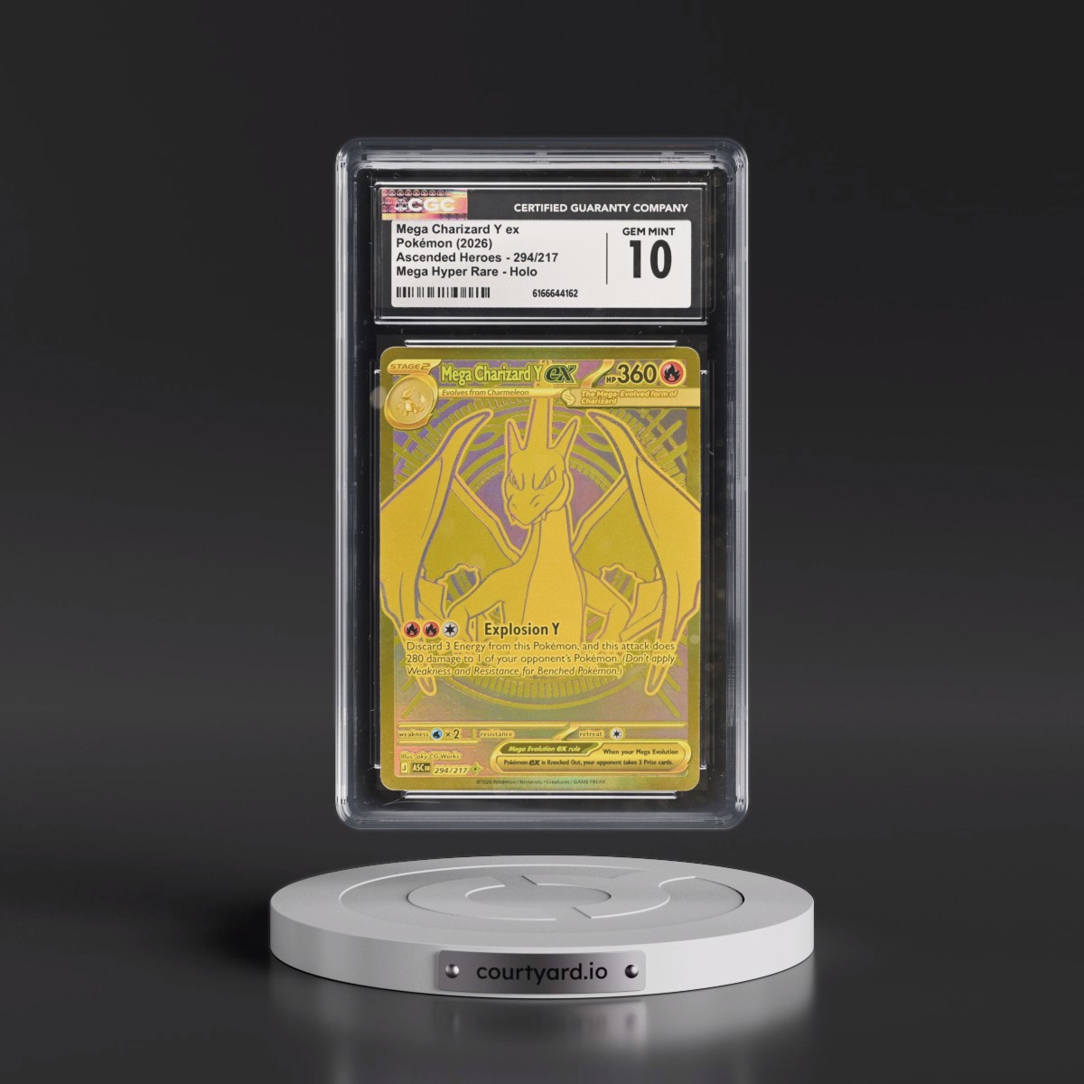 2026 Ascended Heroes - ASC EN Mega Charizard Y ex - Mega Hyper Rare Holo #294/217 CGC 10