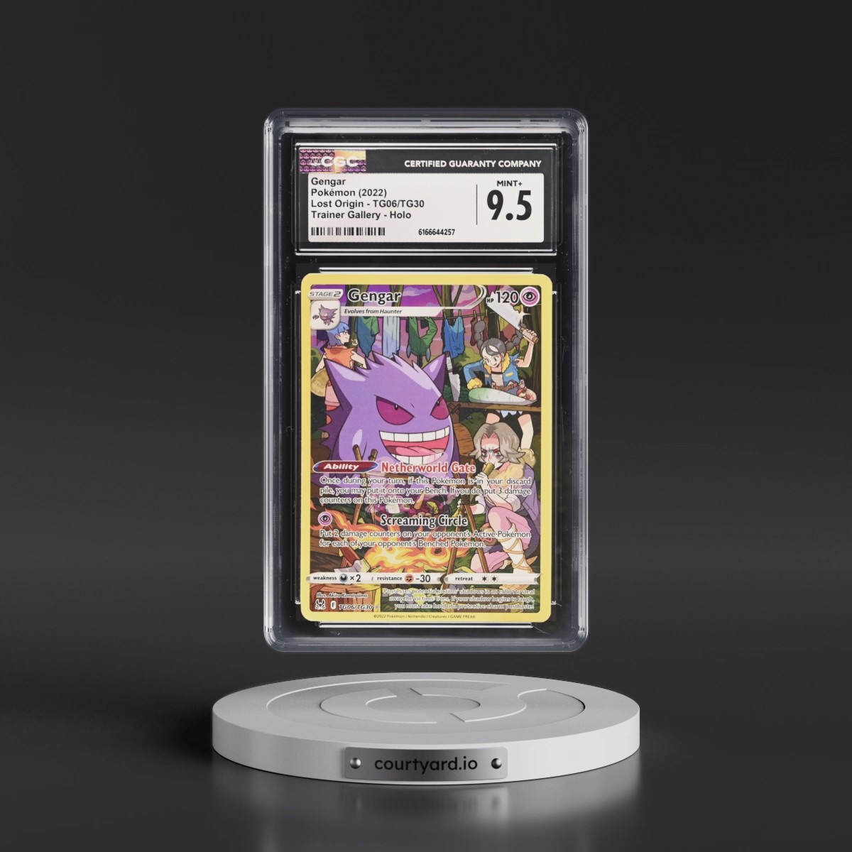 2022 Lost Origin #TG06/TG30 Gengar - Trainer Gallery Holo (CGC 9.5 MINT+)