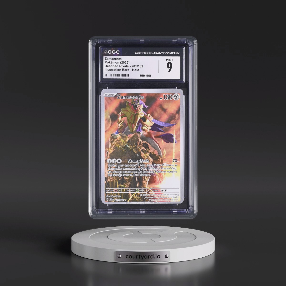 2025 Destined Rivals - DRI EN #201/182 Zamazenta - Illustration Rare Holo (CGC 9 MINT)