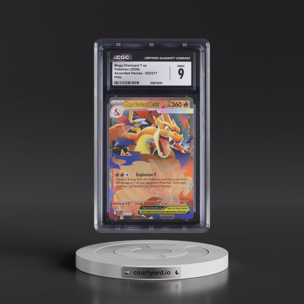 2026 Ascended Heroes - ASC EN #022/217 Mega Charizard Y ex - Holo (CGC 9 MINT)