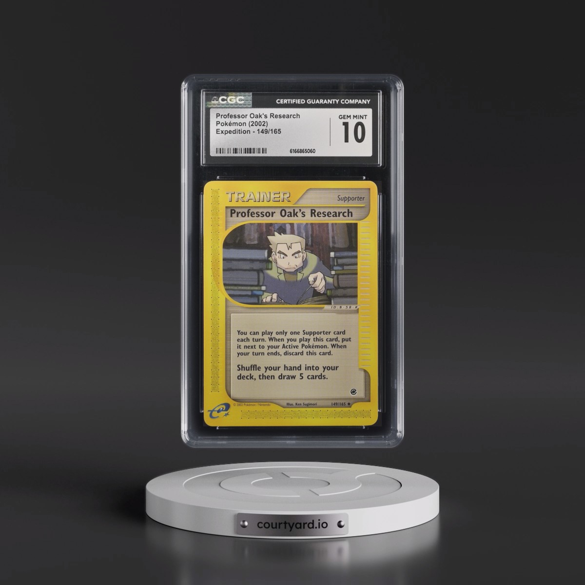 2002 Expedition #149/165 Professor Oak's Research (CGC 10 GEM MINT)