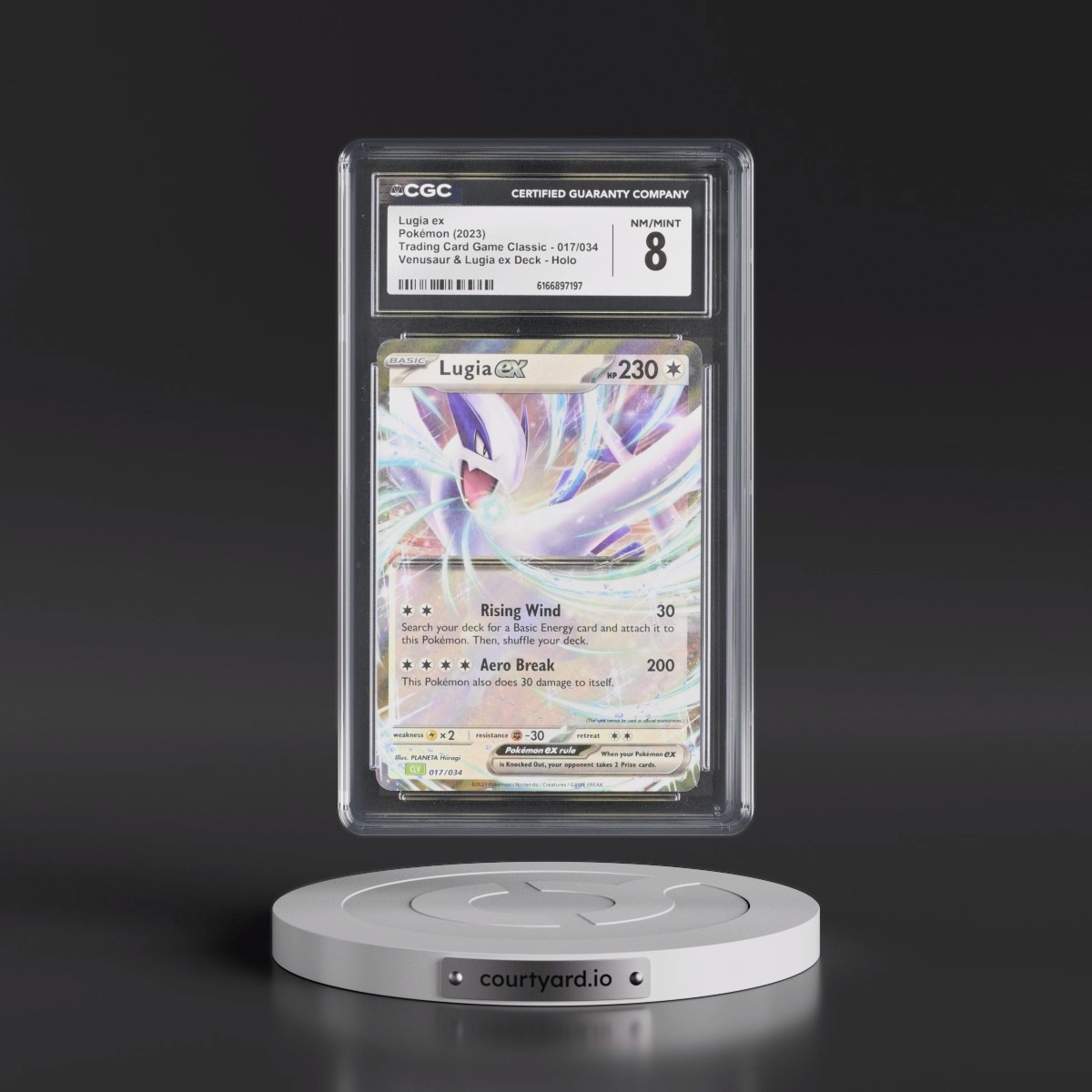 2023 Trading Card Game Classic - CLV, CLC, CLB #017/034 Lugia ex - Venusaur & Lugia ex Deck - CLV Holo (CGC 8 NM-MT)