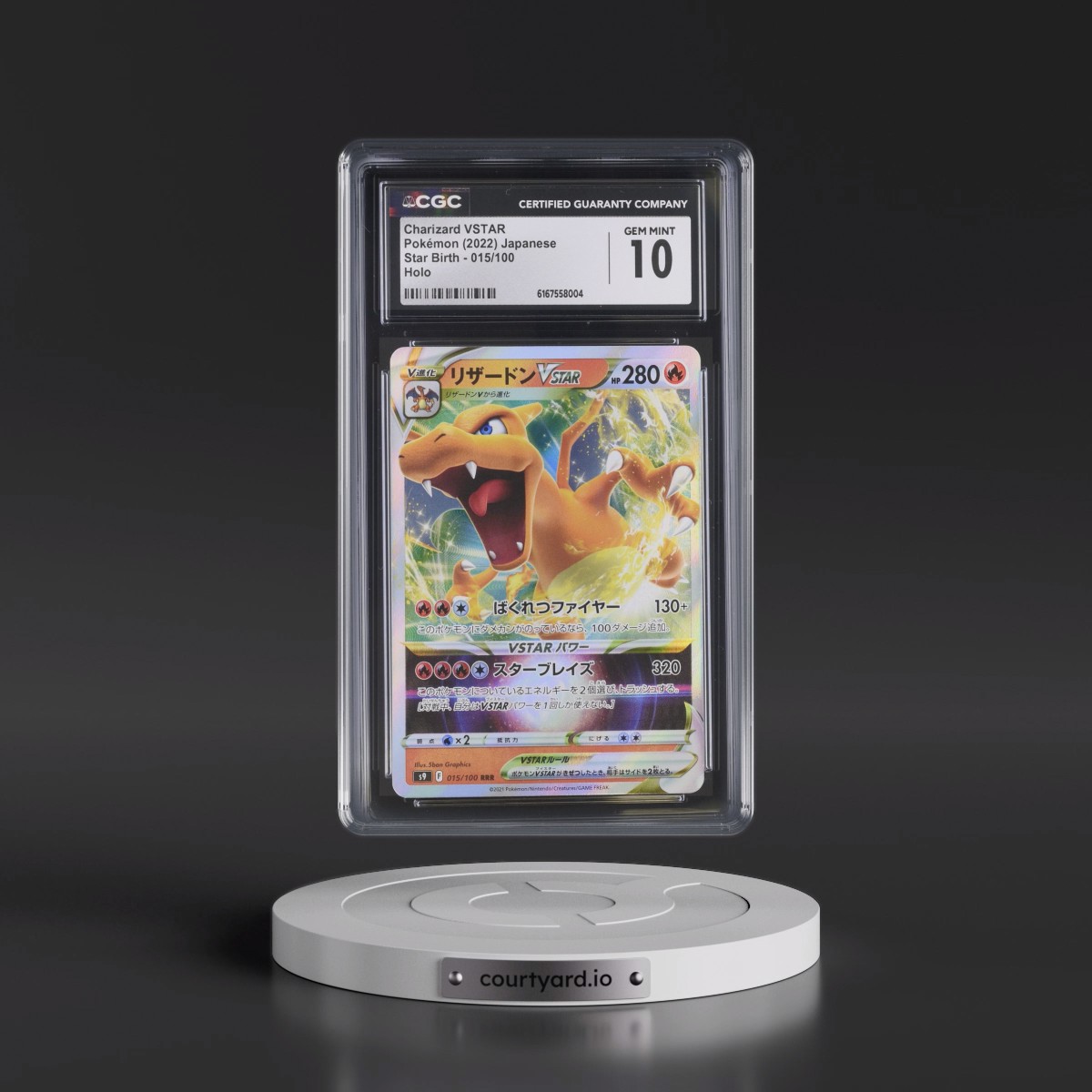 2022 Star Birth #015/100 Charizard VSTAR - Holo (CGC 10 GEM MINT)