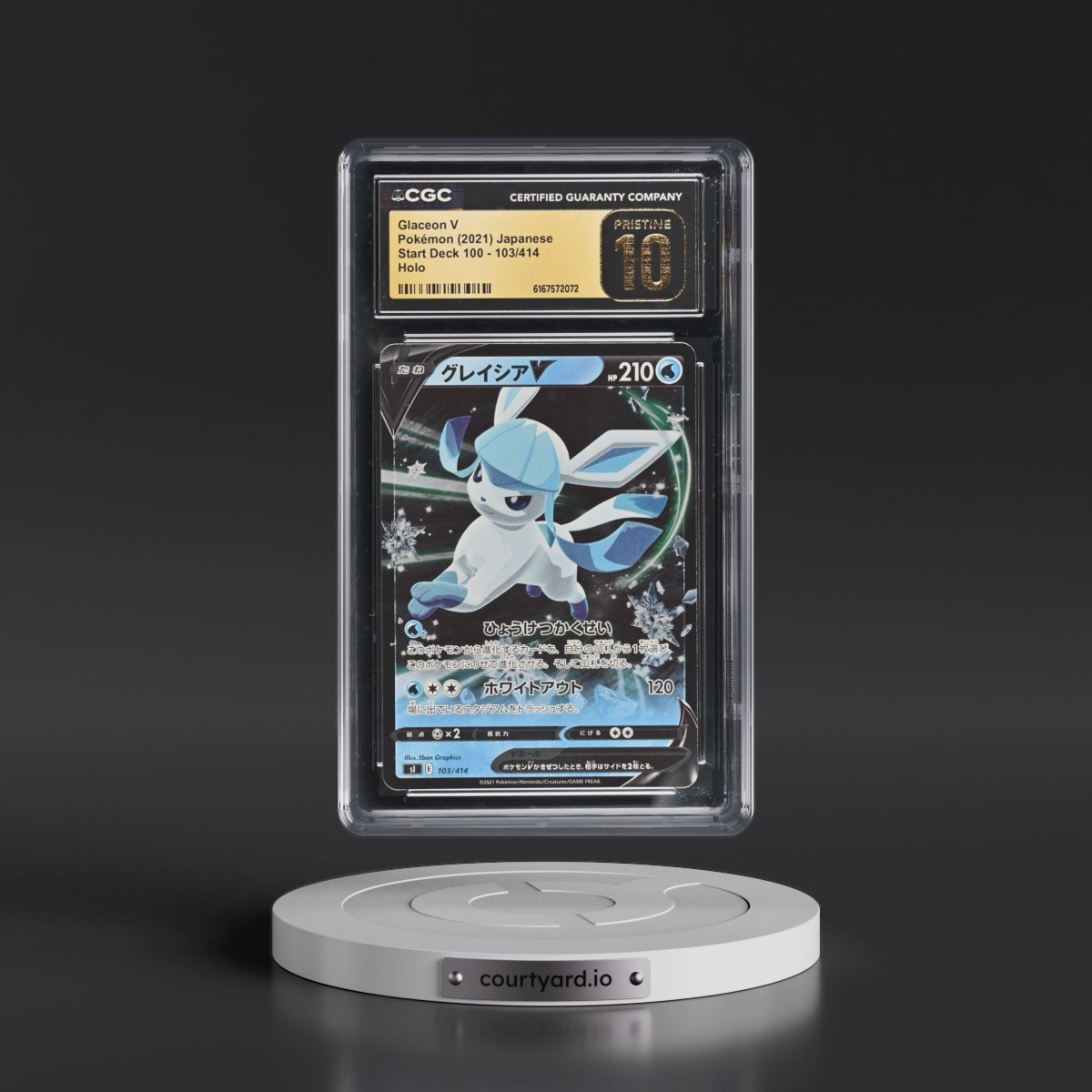 2021 Start Deck 100 #103/414 Glaceon V - Holo (CGC 10 PRISTINE)