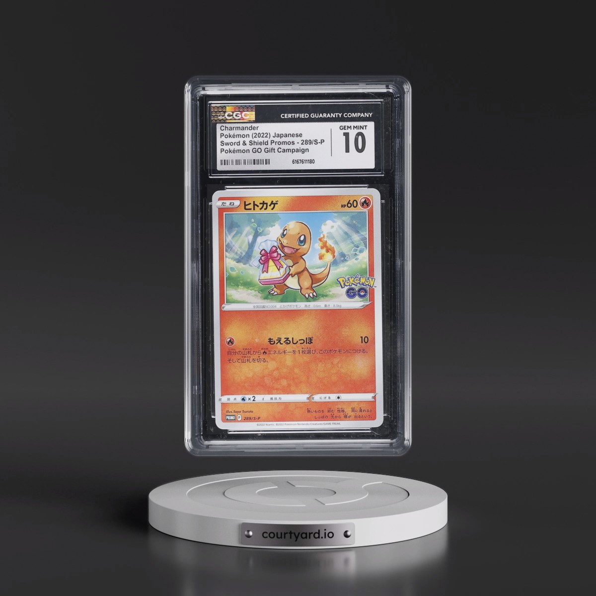 2019 Sword & Shield Promos #289/S-P Charmander - Pokémon GO Gift Campaign (CGC 10 GEM MINT)