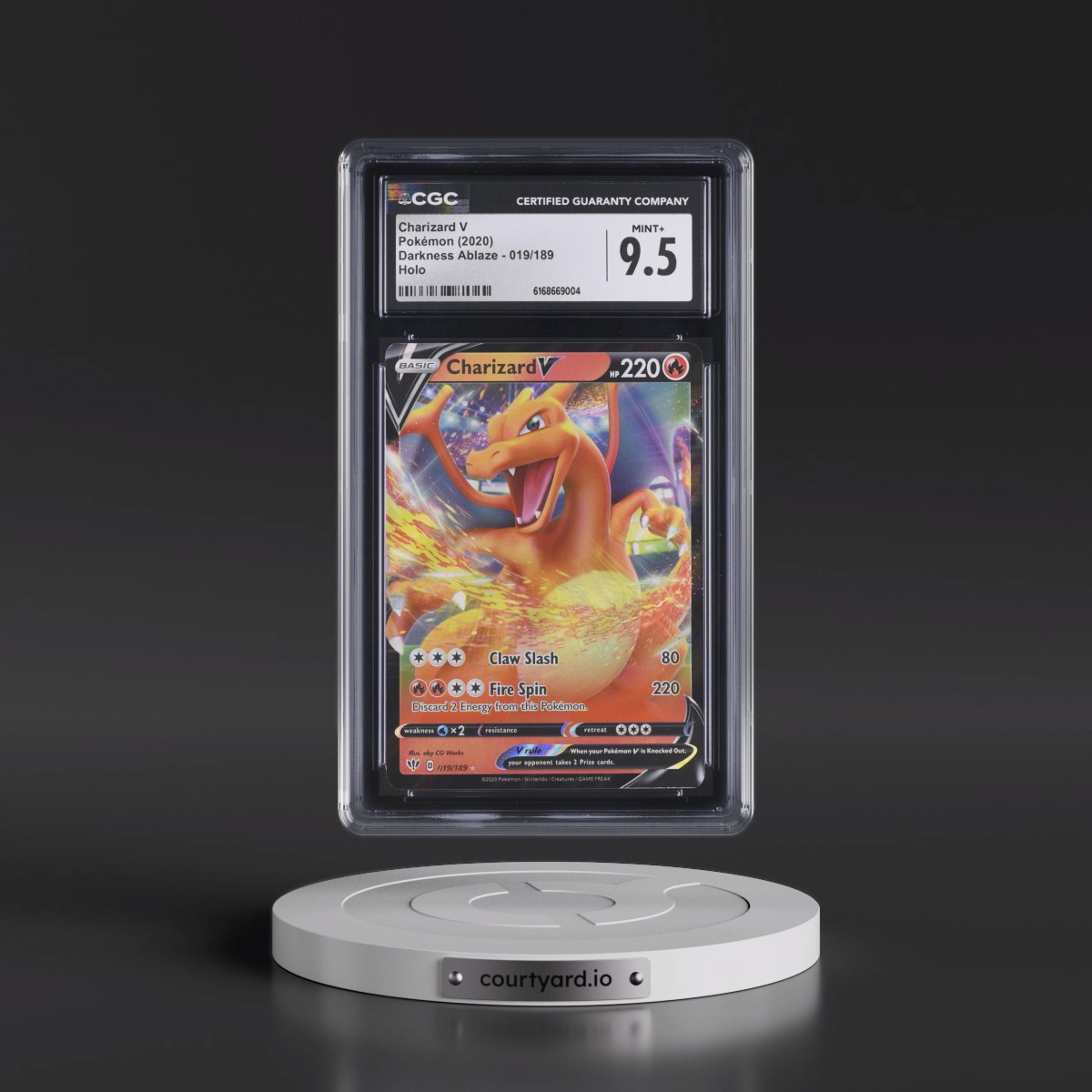 2020 Darkness Ablaze Charizard V - Holo #019/189 CGC 9.5