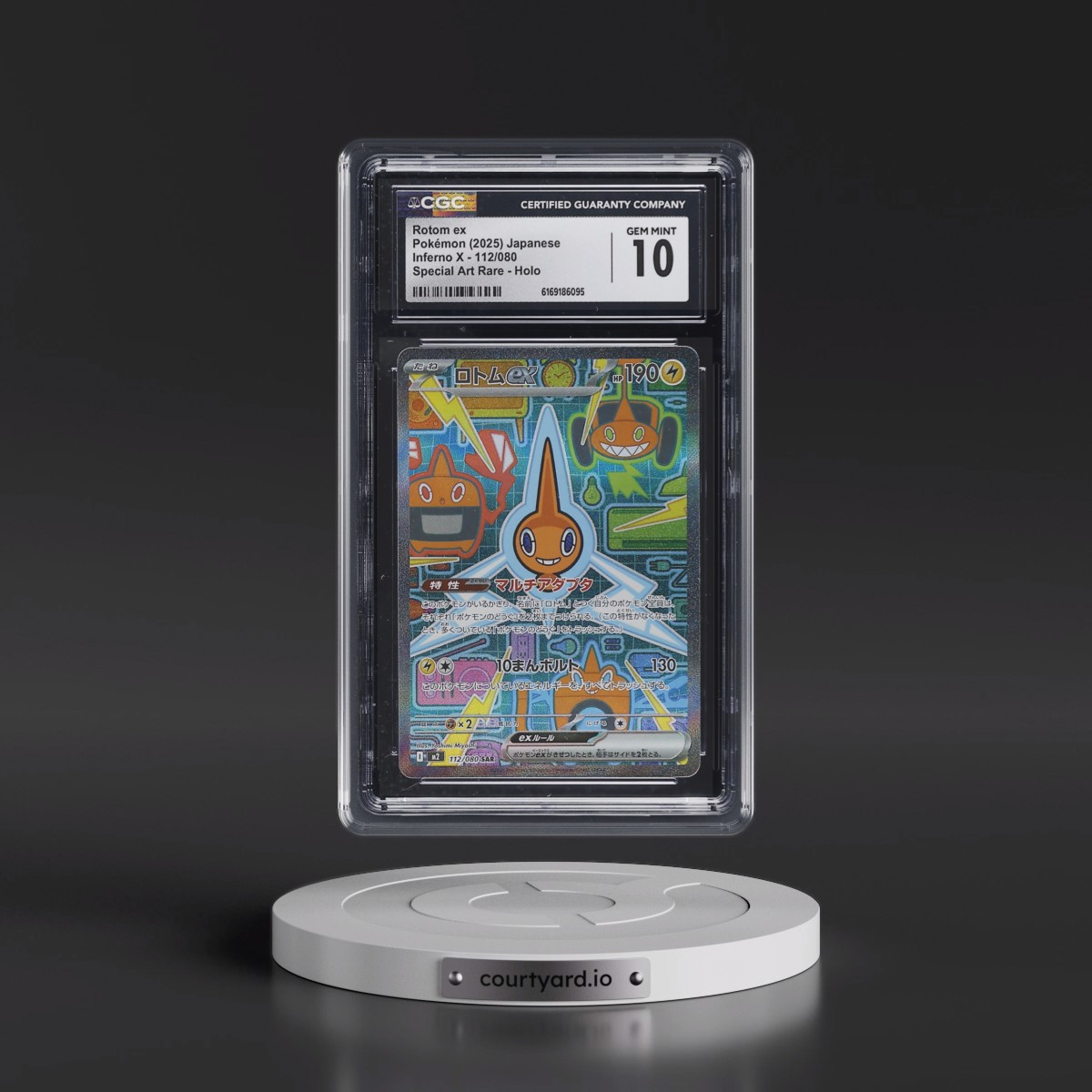 2025 Inferno X - M2 #112/080 Rotom ex - Special Art Rare Holo (CGC 10 GEM MINT)
