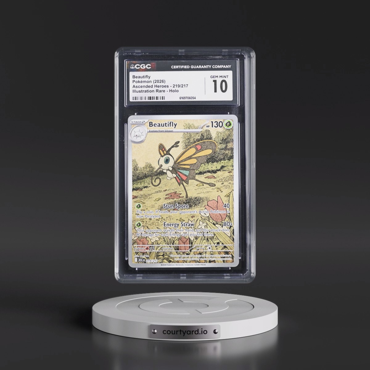 2026 Ascended Heroes - ASC EN #219/217 Beautifly - Illustration Rare Holo (CGC 10 GEM MINT)