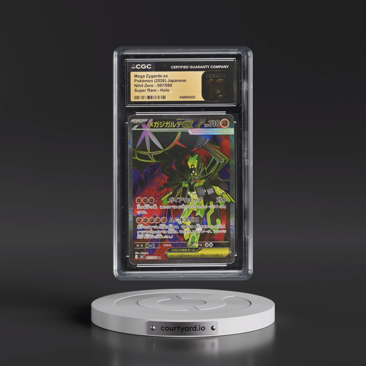 2026 Nihil Zero - M3 #097/080 Mega Zygarde ex - Super Rare Holo (CGC 10 PRISTINE)