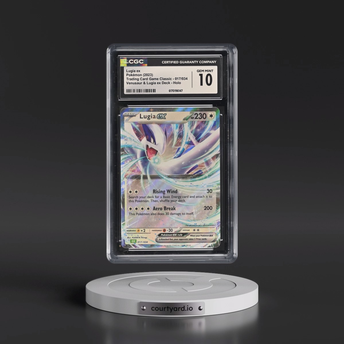 2023 Trading Card Game Classic - CLV, CLC, CLB #017/034 Lugia ex - Venusaur & Lugia ex Deck - CLV Holo (CGC 10 GEM MINT)