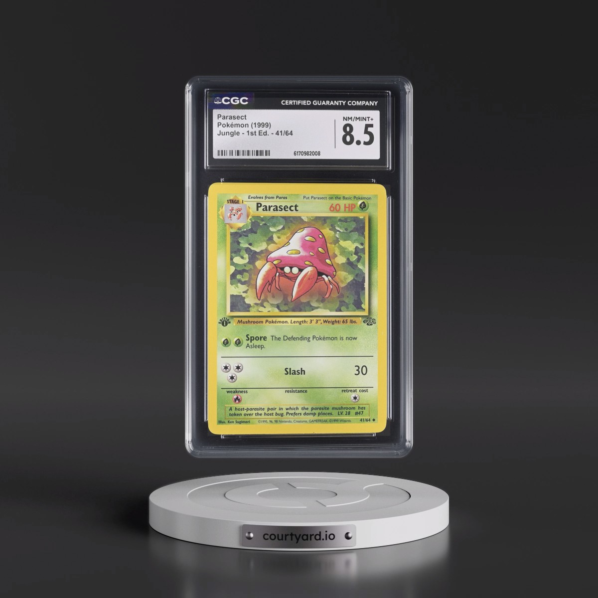 1999 Jungle #41/64 Parasect - 1st Edition 1st Edition (CGC 8.5 NM-MT+)