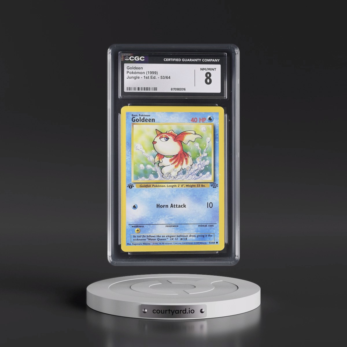 1999 Jungle #53/64 Goldeen - 1st Edition 1st Edition (CGC 8 NM-MT)