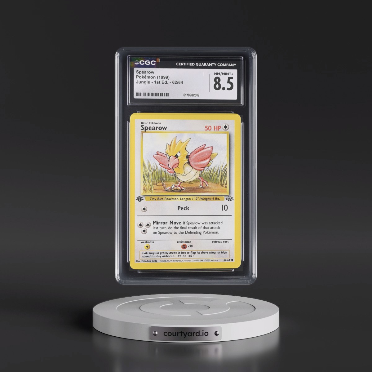 1999 Jungle #62/64 Spearow - 1st Edition 1st Edition (CGC 8.5 NM-MT+)