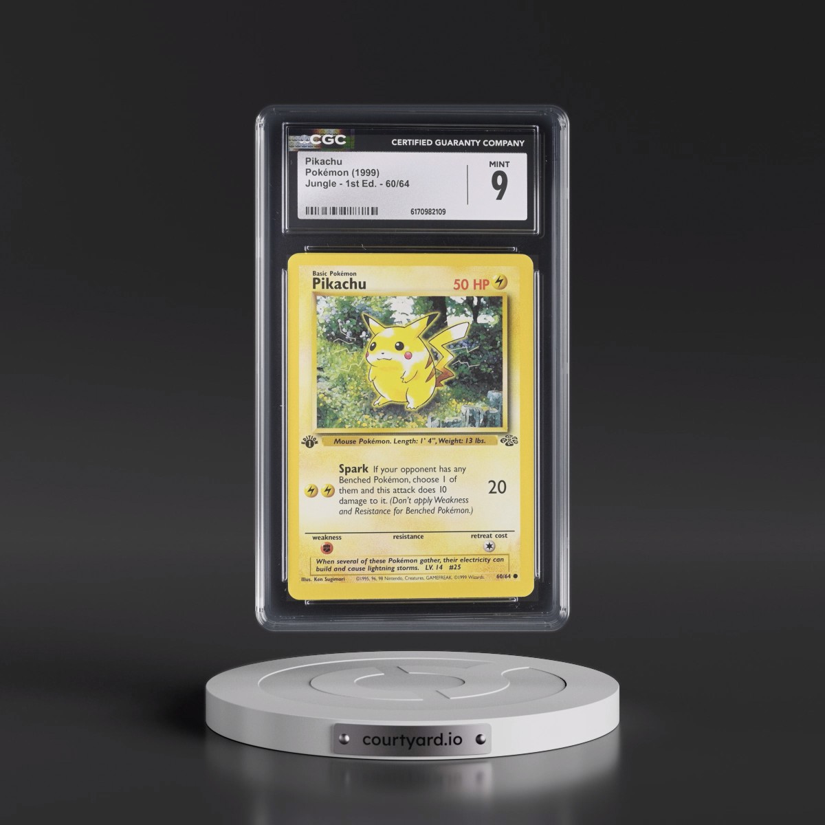 1999 Jungle Pikachu - 1st Edition #60/64 CGC 9