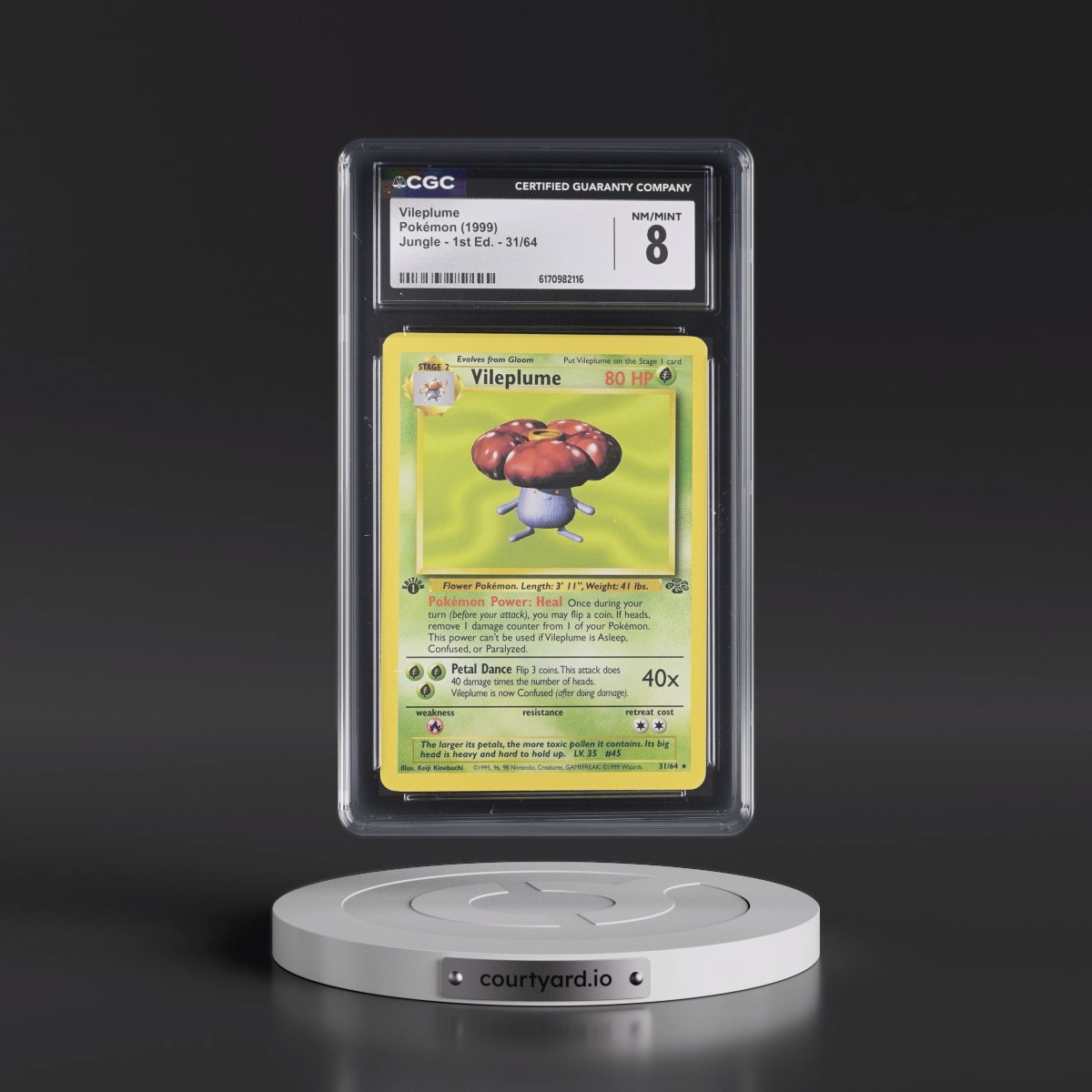 1999 Jungle #31/64 Vileplume - 1st Edition 1st Edition (CGC 8 NM-MT)