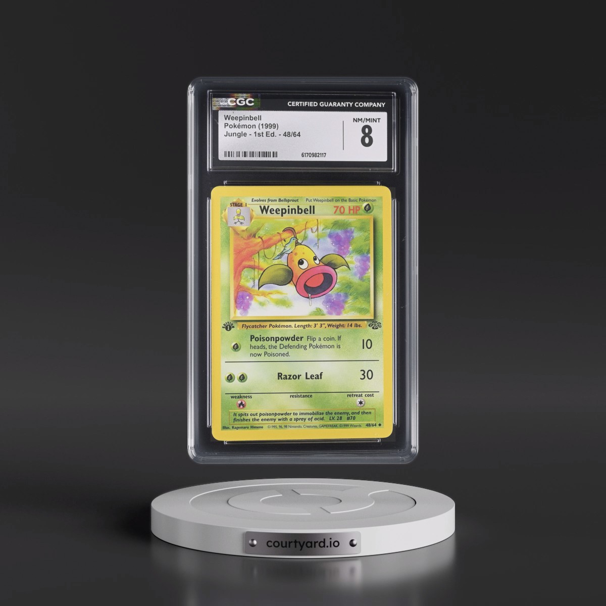 1999 Jungle #48/64 Weepinbell - 1st Edition 1st Edition (CGC 8 NM-MT)