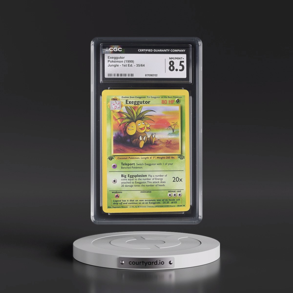 1999 Jungle #35/64 Exeggutor - 1st Edition 1st Edition (CGC 8.5 NM-MT+)