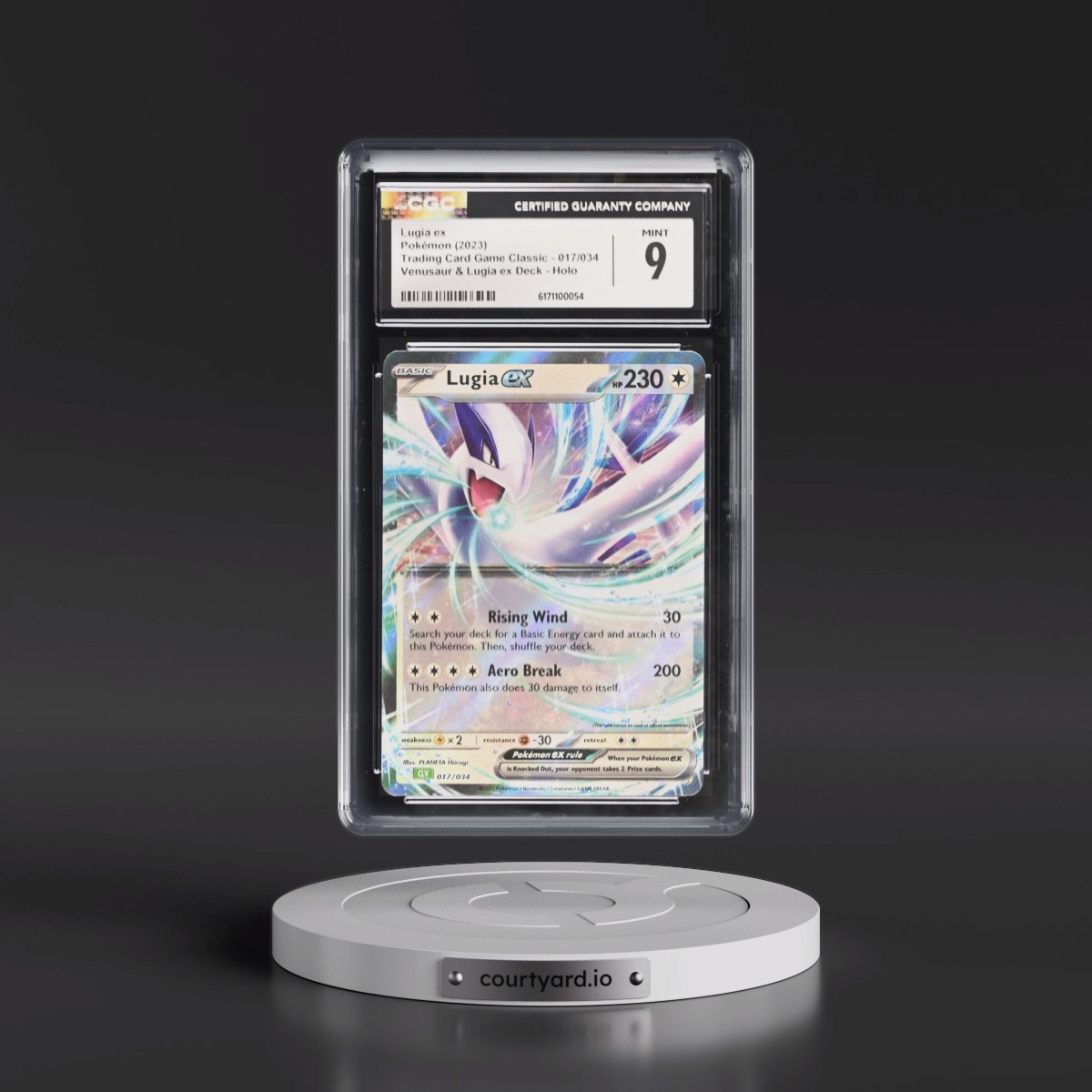 2023 Trading Card Game Classic - CLV, CLC, CLB #017/034 Lugia ex - Venusaur & Lugia ex Deck - CLV Holo (CGC 9 MINT)