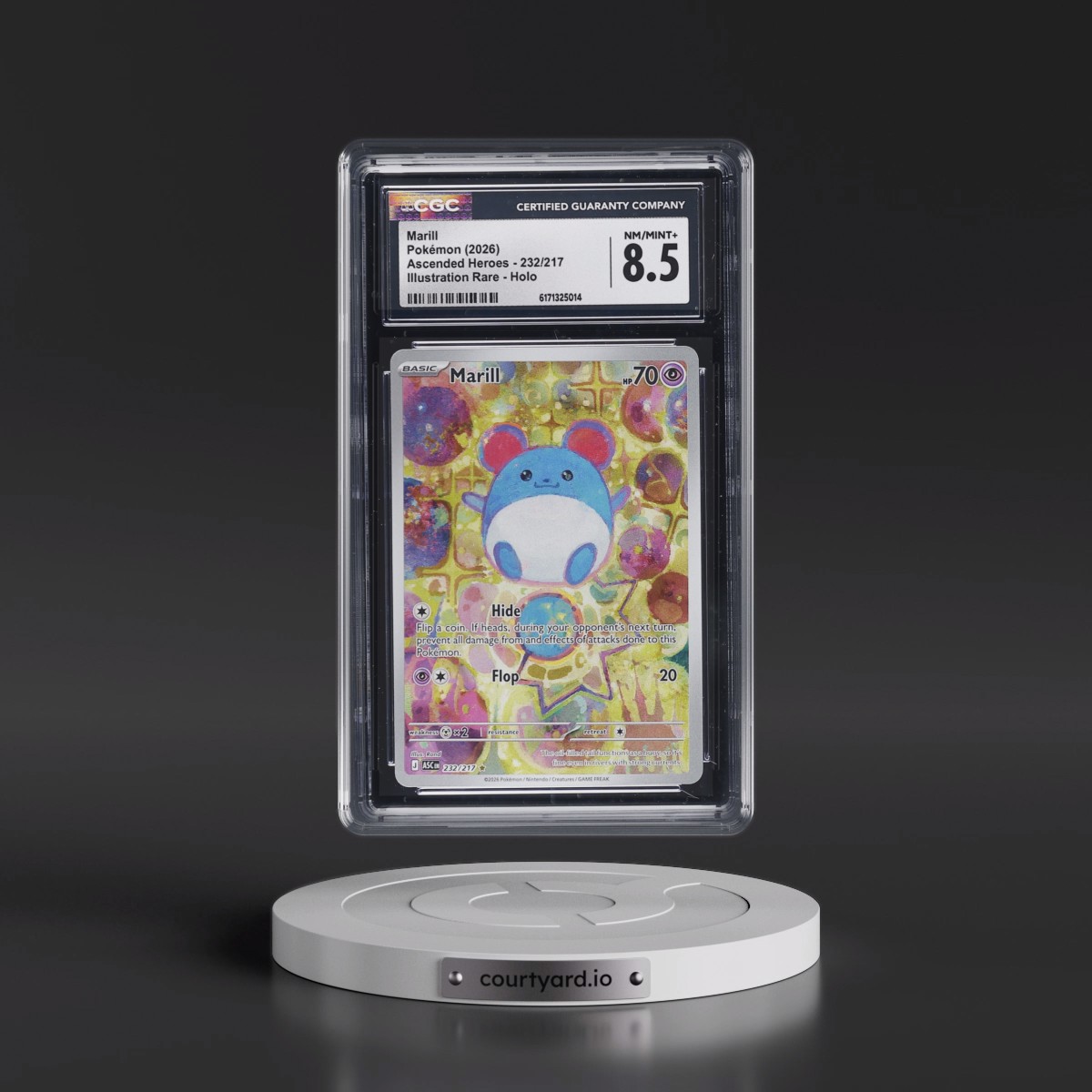 2026 Ascended Heroes - ASC EN Marill - Illustration Rare Holo #232/217 CGC 8.5