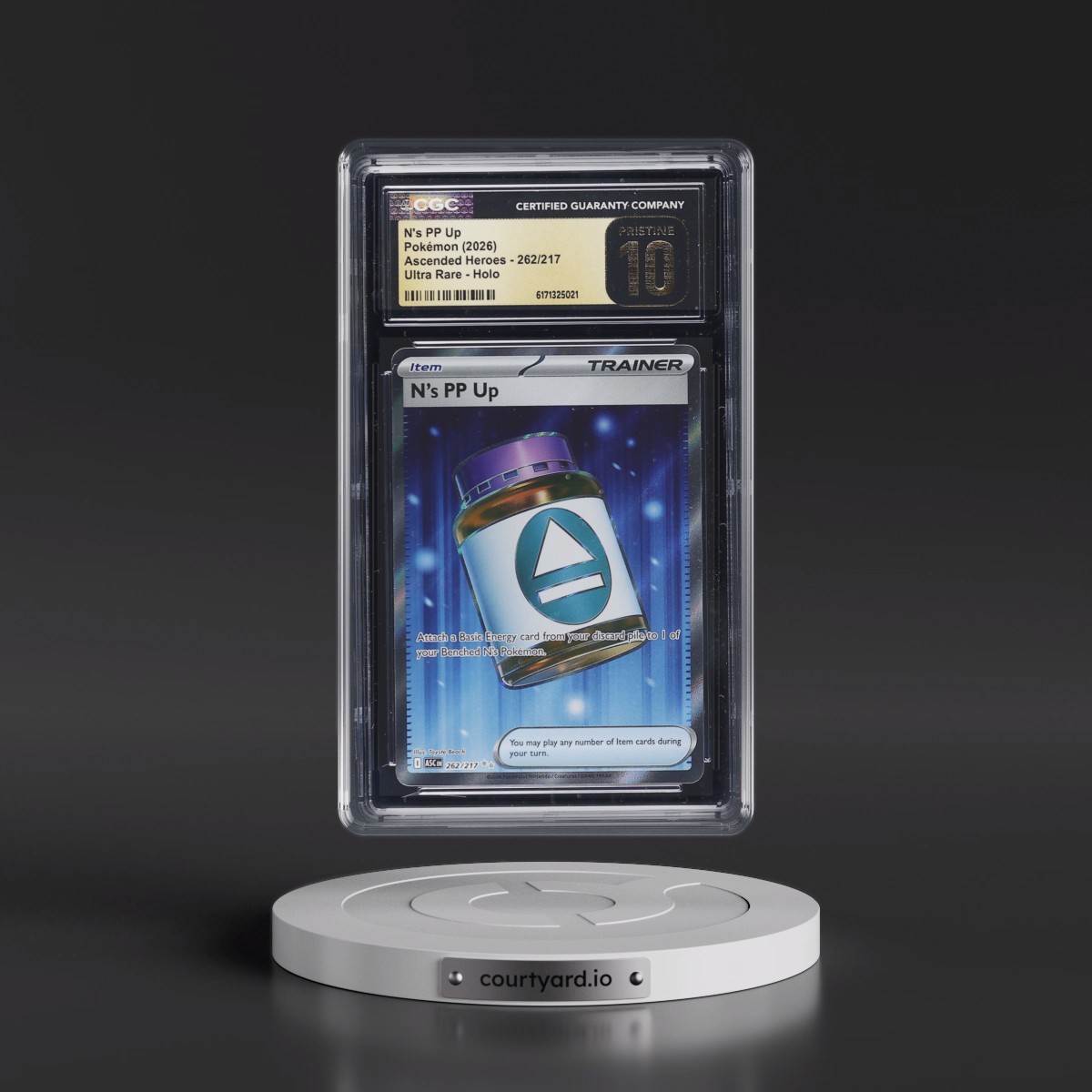2026 Ascended Heroes - ASC EN N's PP Up - Ultra Rare Holo #262/217 CGC 10