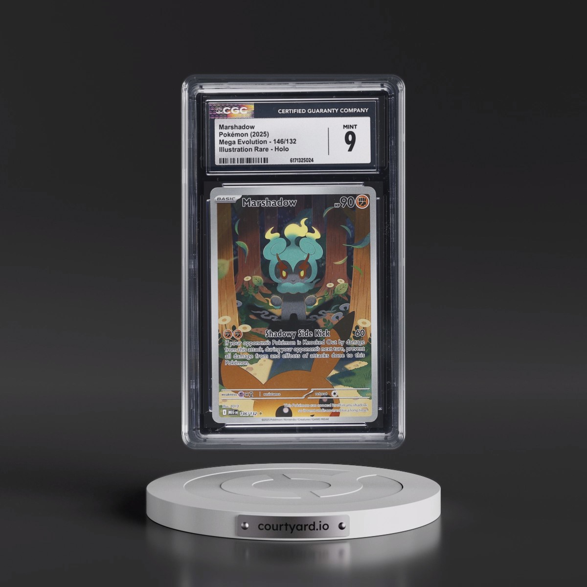 2025 Mega Evolution - MEG EN #146/132 Marshadow - Illustration Rare Holo (CGC 9 MINT)