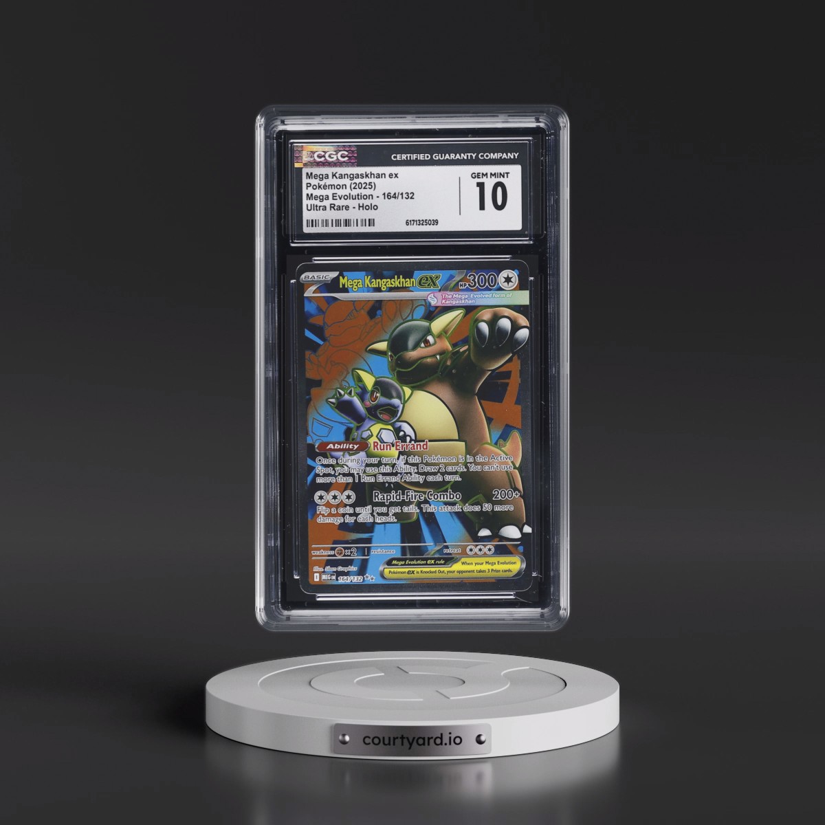 2025 Mega Evolution - MEG EN #164/132 Mega Kangaskhan ex - Ultra Rare Holo (CGC 10 GEM MINT)