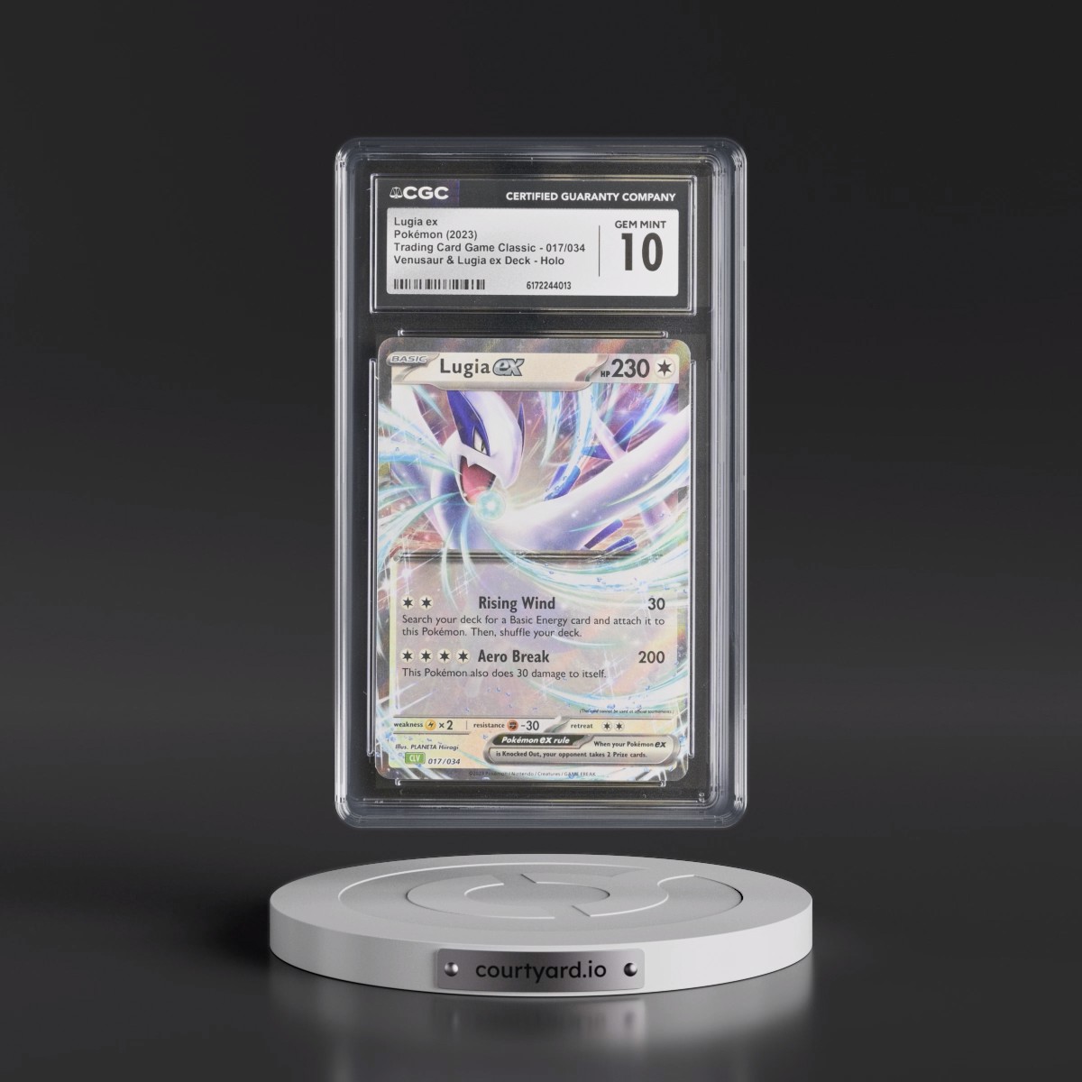 2023 Trading Card Game Classic - CLV, CLC, CLB #017/034 Lugia ex - Venusaur & Lugia ex Deck - CLV Holo (CGC 10 GEM MINT)