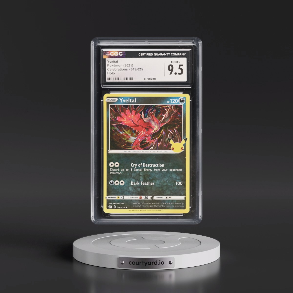 2021 Celebrations Yveltal - Holo #019/025 CGC 9.5